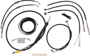 La Choppers Black Vinyl Cable/Brake Line Kit 18"-20" Bars