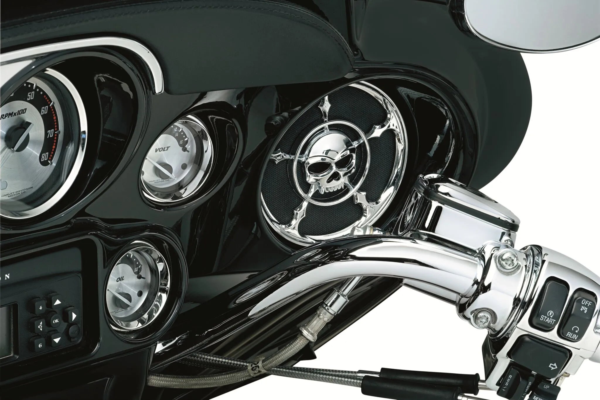 Kuryakyn Front Speaker Accents - Chrome