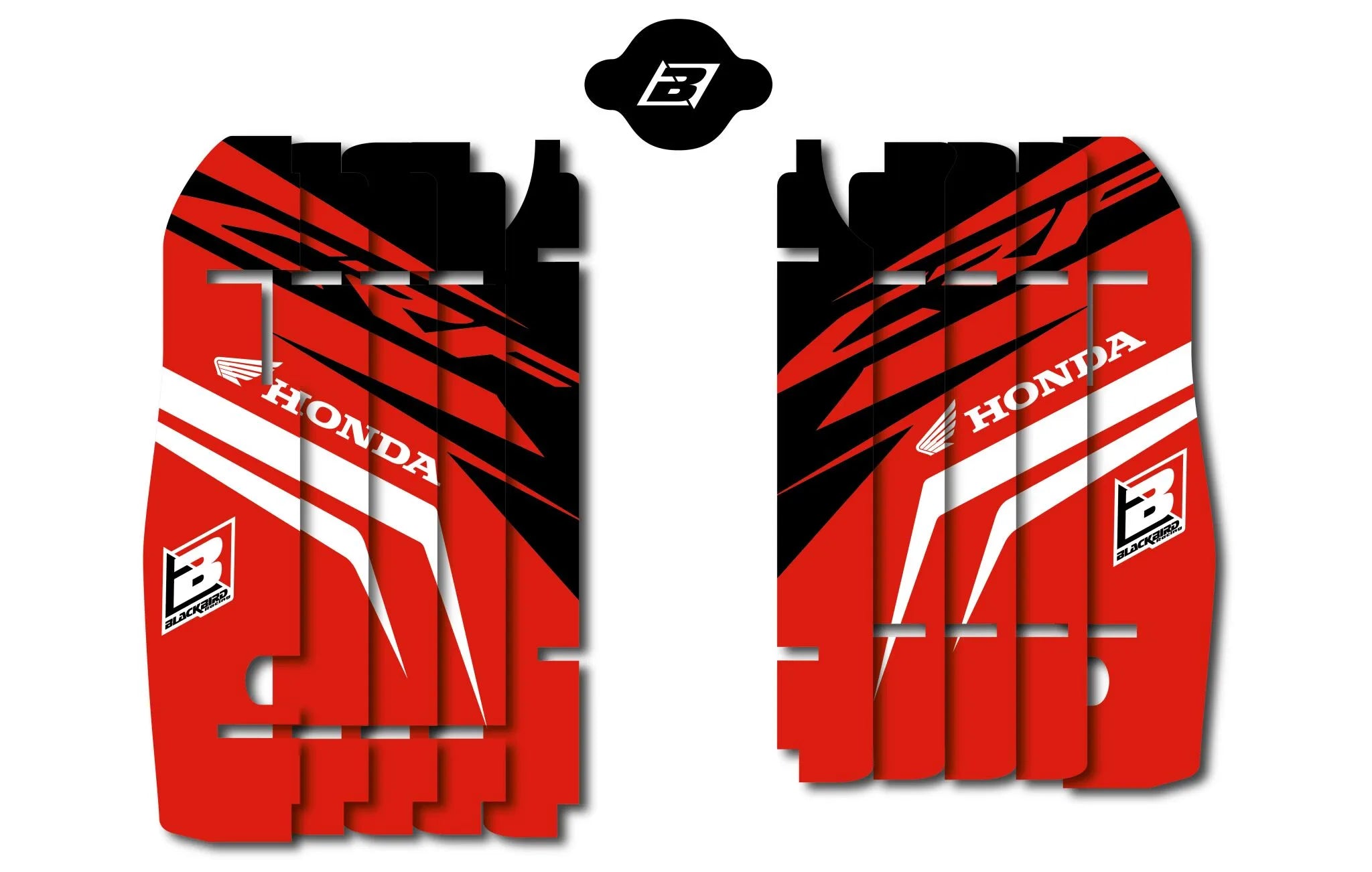 Blackbird Racing Rad Louver Decals For Honda