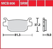 Trw Srm Series Spiekane Klocki Hamulcowe Do Skuterów - Tył