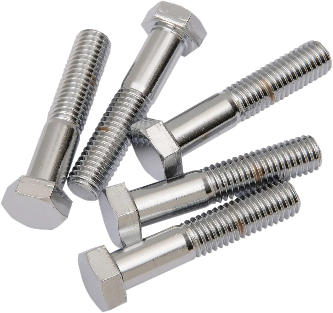 Drag Specialties 1/2"-13 x 2.5" Chrome Hex-Head Bolts