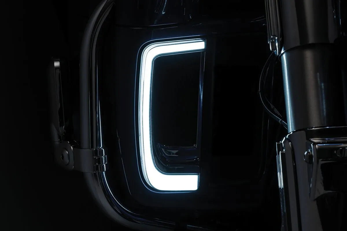 Kuryakyn Tracer LED Fairing Lower Grill Inserts - Clear Lens - KUR5063