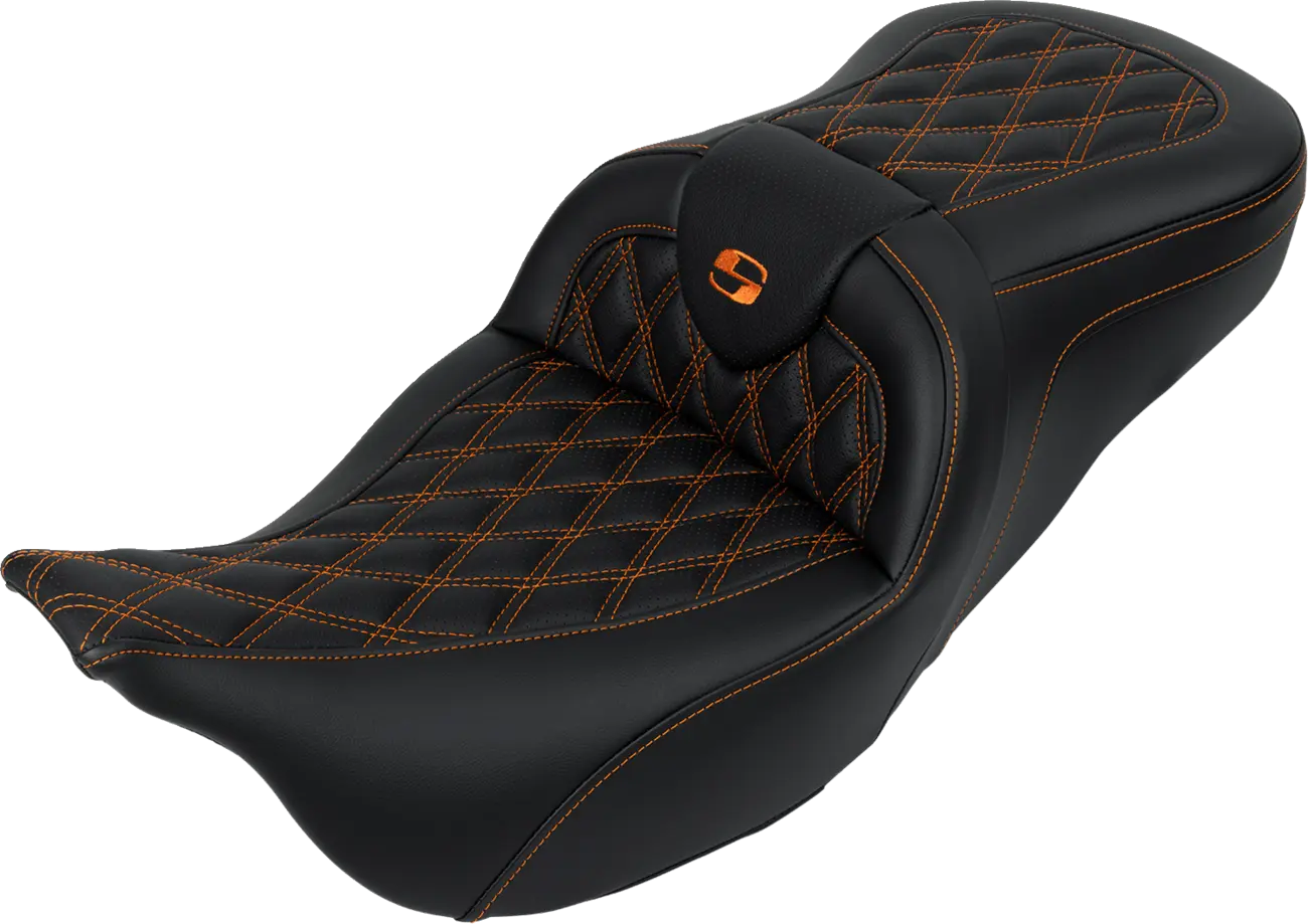 Saddlemen Roadsofa Lattice Stitch Seat - For Harley Davidson