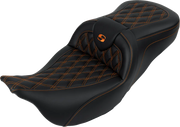 Saddlemen Roadsofa Lattice Stitch Seat - For Harley Davidson