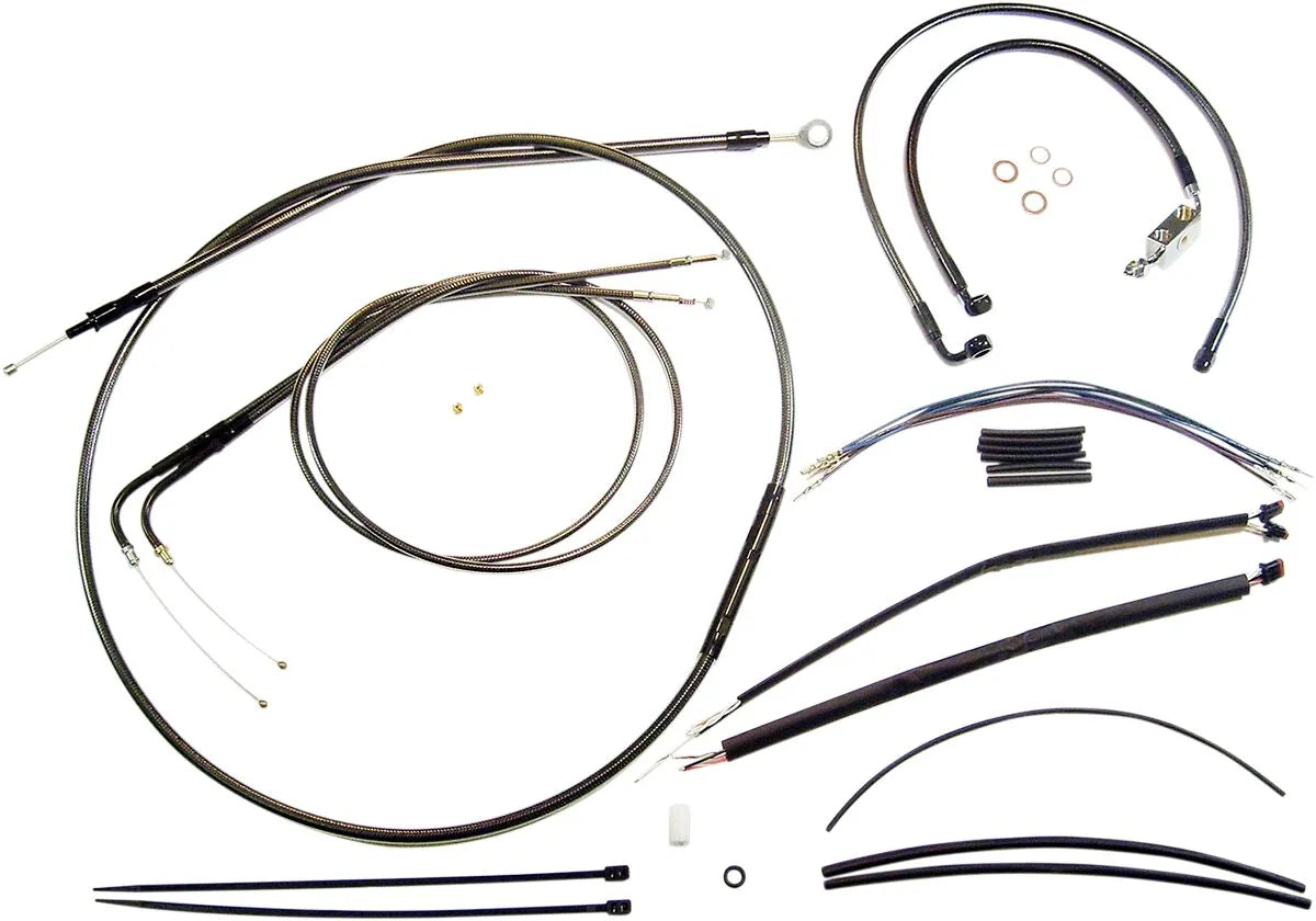 MAGNUM SHIELDING Black Pearl Handlebar Installation Kit for Ape