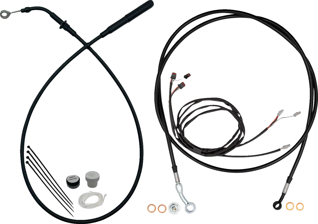 Fat Baggers Inc. EZ Install Cable Kit for 10" Ape Hanger