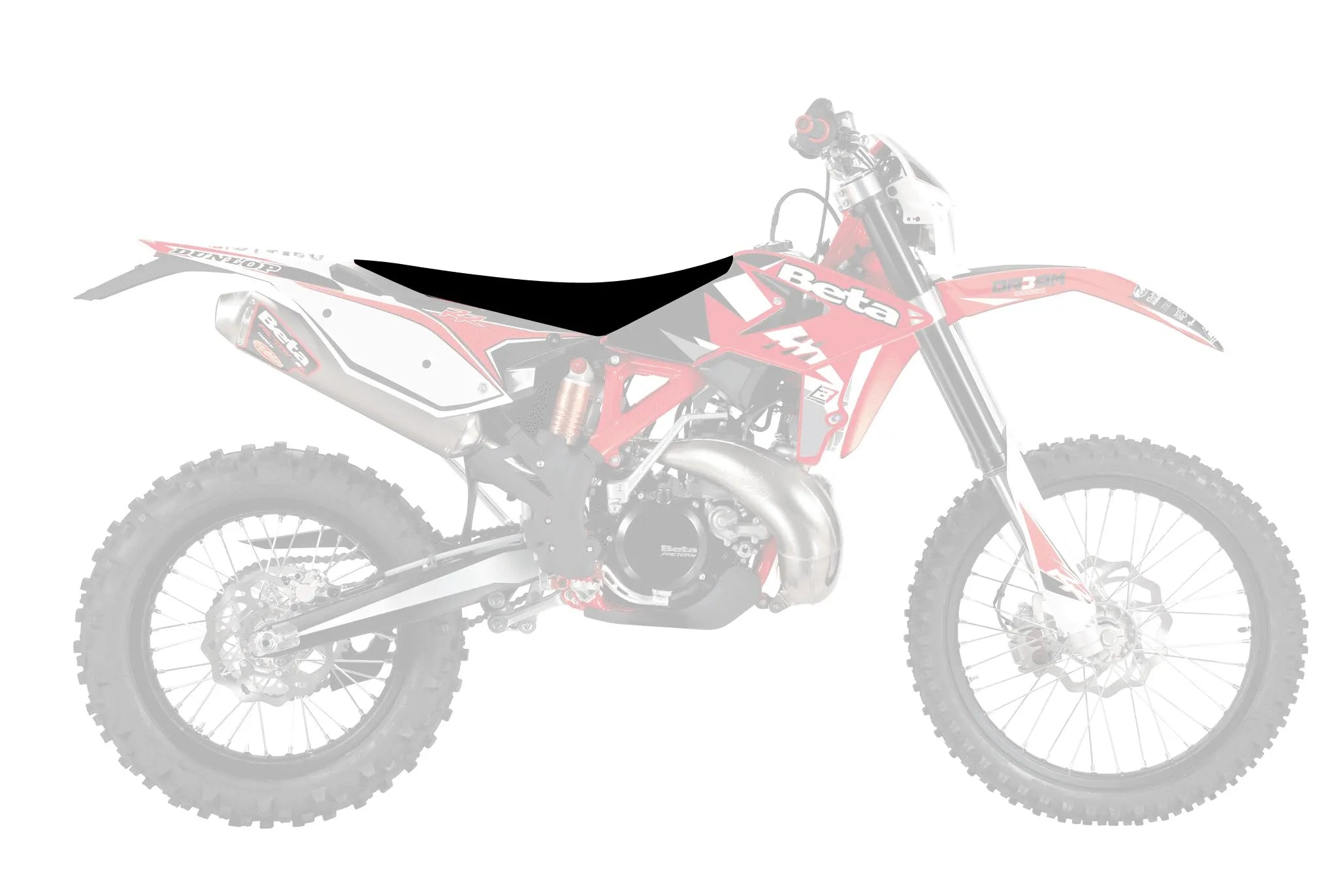 Blackbird Racing Zebra Seat Cover - Black/red