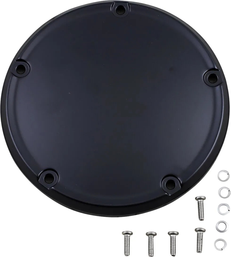 Drag Specialties Black Matte 5 Hole Derby Cover