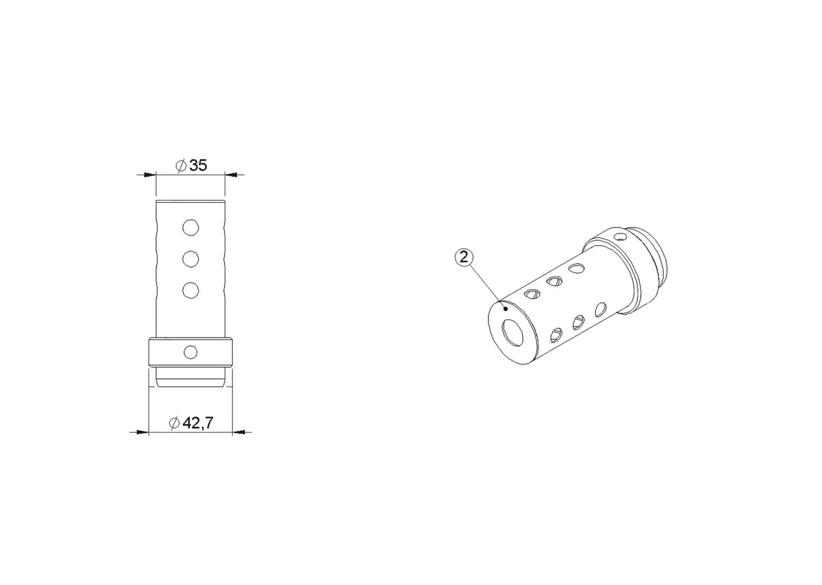 Spark DB Killer Insert for Hot Rod Silencers