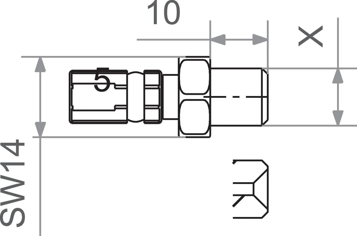 Złączka Trw Varioflex Do Węża M10 X 1.0