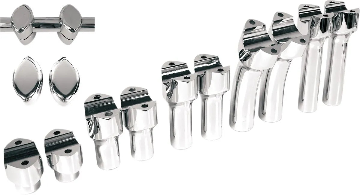 Drag Specialties Big Buffalo Handlebar Risers - Chrome