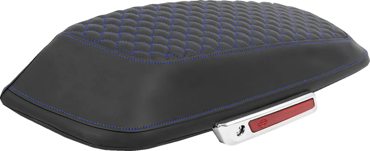 Saddlemen Dragon Scale Saddlebag Lid Covers Blue Pair for FLTR