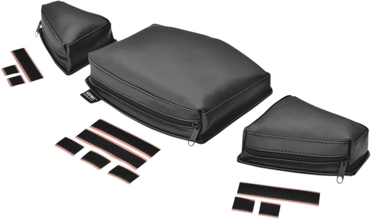 Show Chrome Dash Tri-pouch Windshield Storage