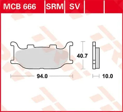 Trw Allround Spiekane Metaliczne Klocki Hamulcowe - Przód