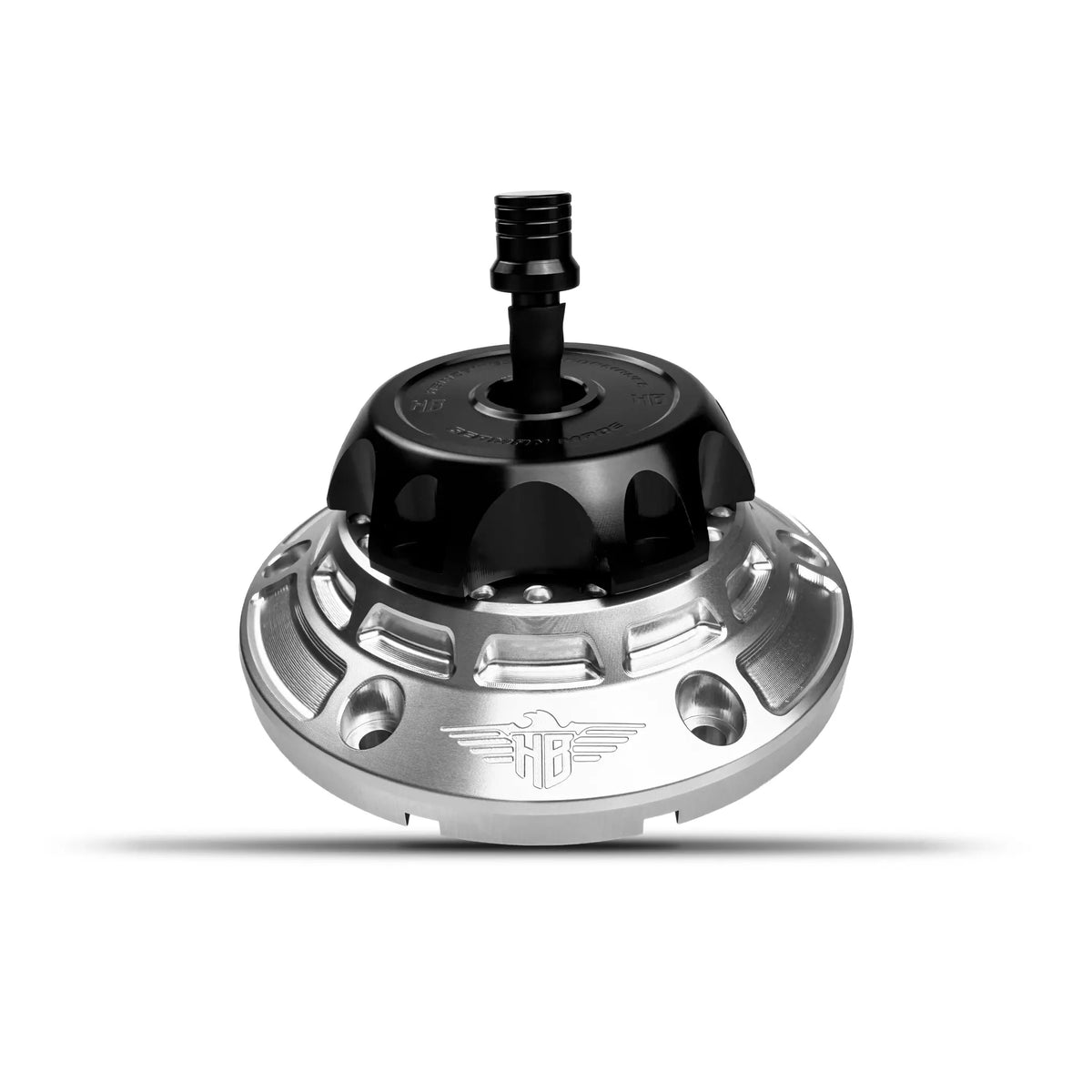 Heinz Bikes Fuel Cap Silver/Black for Harley Touring 2024-Up