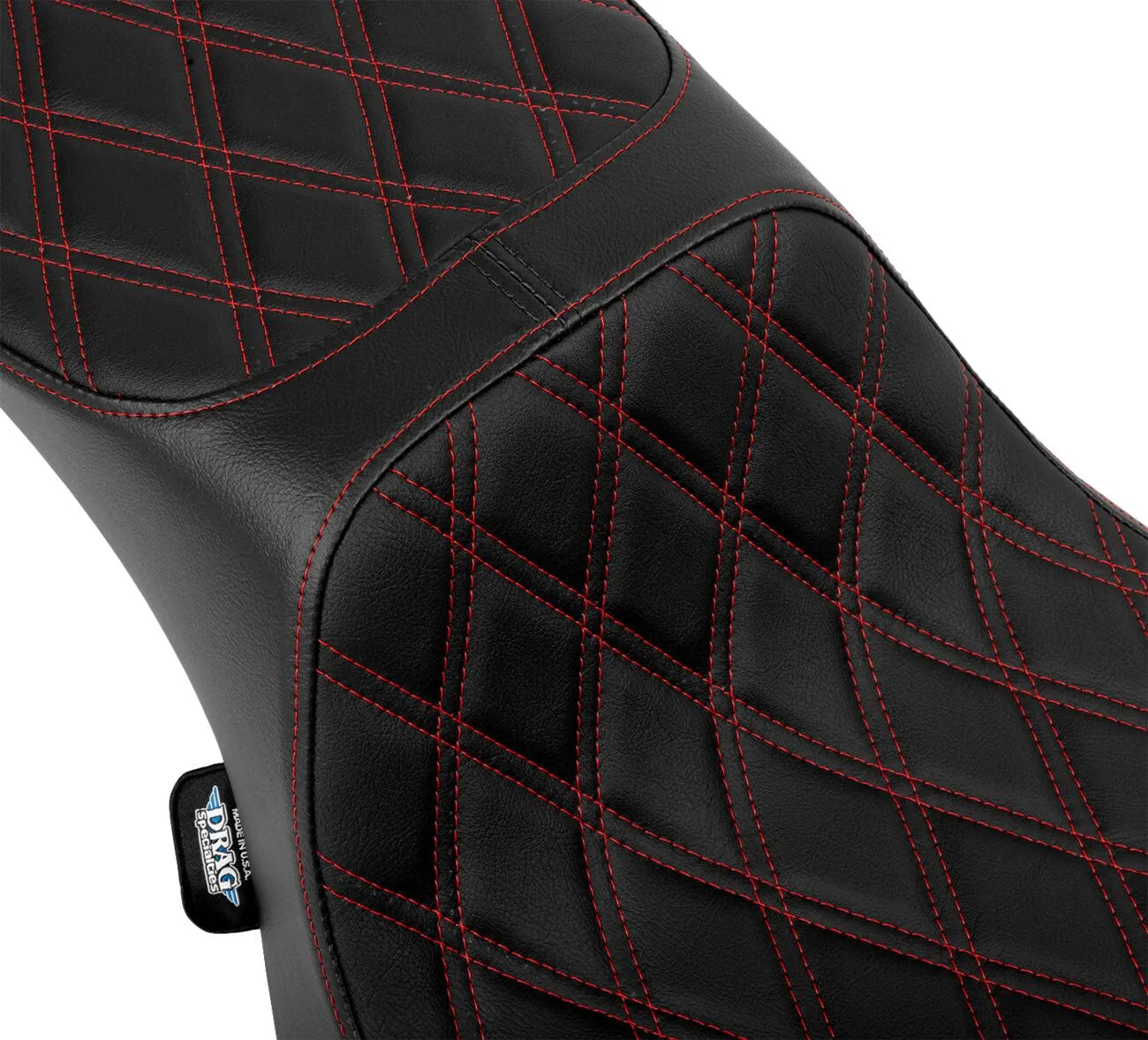 Drag Specialties Predator 2-up Extended Reach Seat - For Harley Davidson