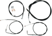 La Choppers Standard Black Vinyl Cable Kit for 12"-14" Ape