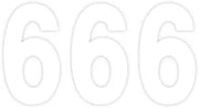 Factory Effex Pro Numbers Plate Graphic 6 White 4"