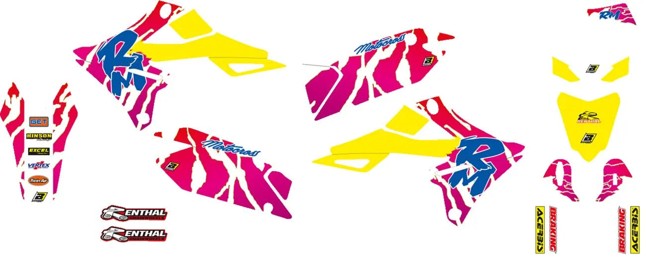 Blackbird Racing Retro Graphic Kit For Suzuki