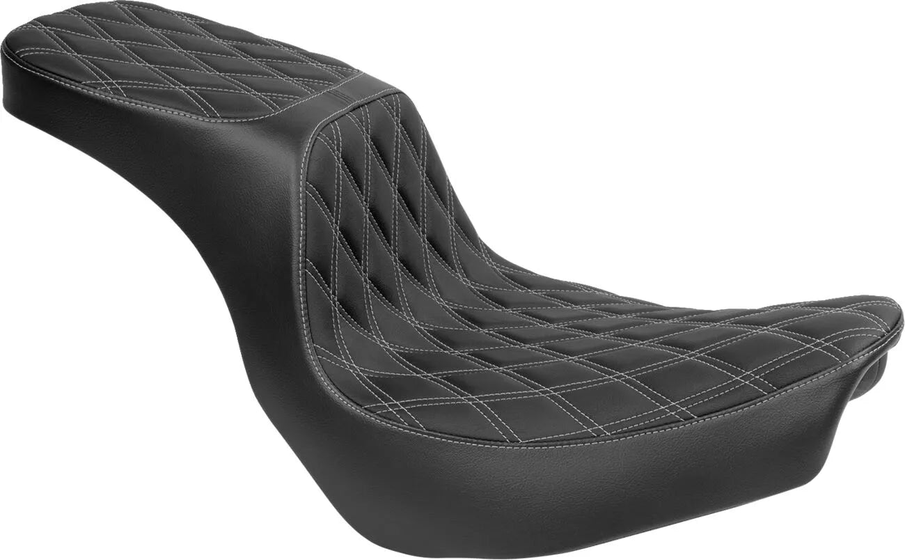 Drag Specialties Performance Predator 2-up Seat - For Harley Davidson