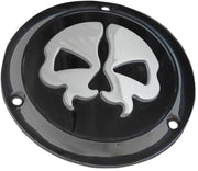 Drag Specialties Split Skull Derby Cover - Black