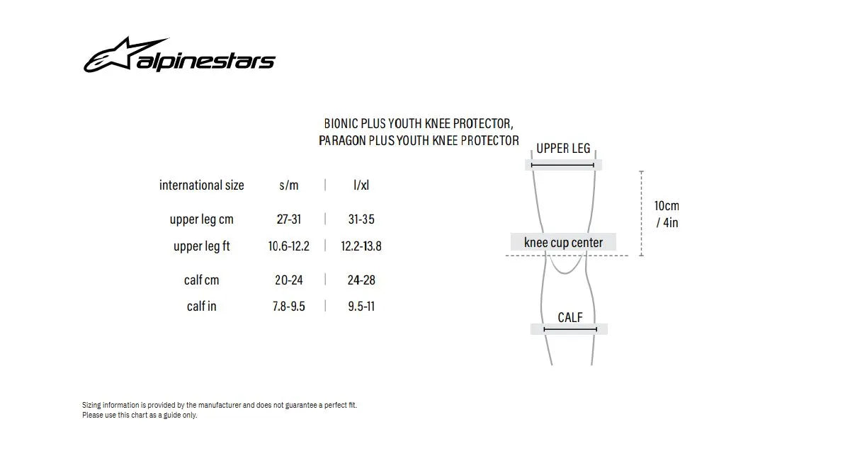 Alpinestars Youth Bionic Plus Knee Protectors