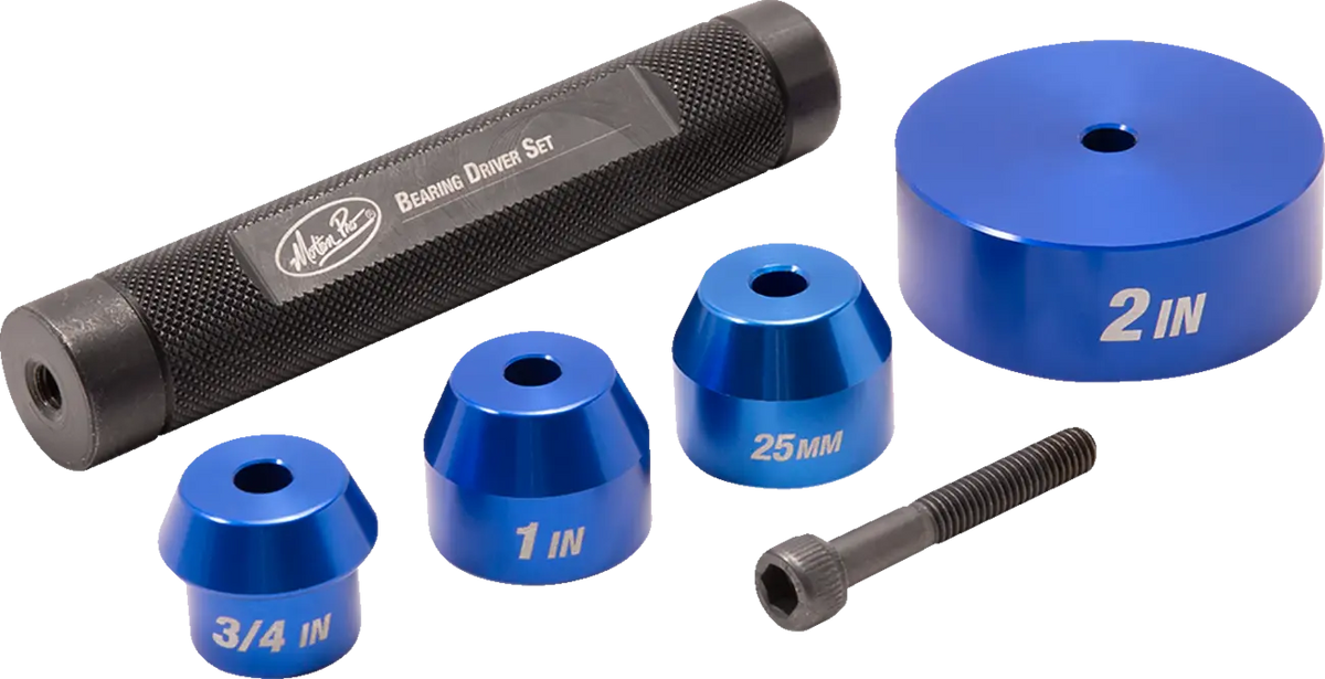 Motion Pro Blue Anodized Wheel Bearing Driver Set for Harley