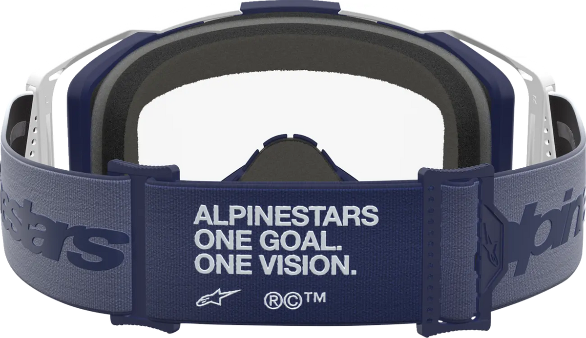 Alpinestars Vision 8 Goggles Amber White/Navy/Clear