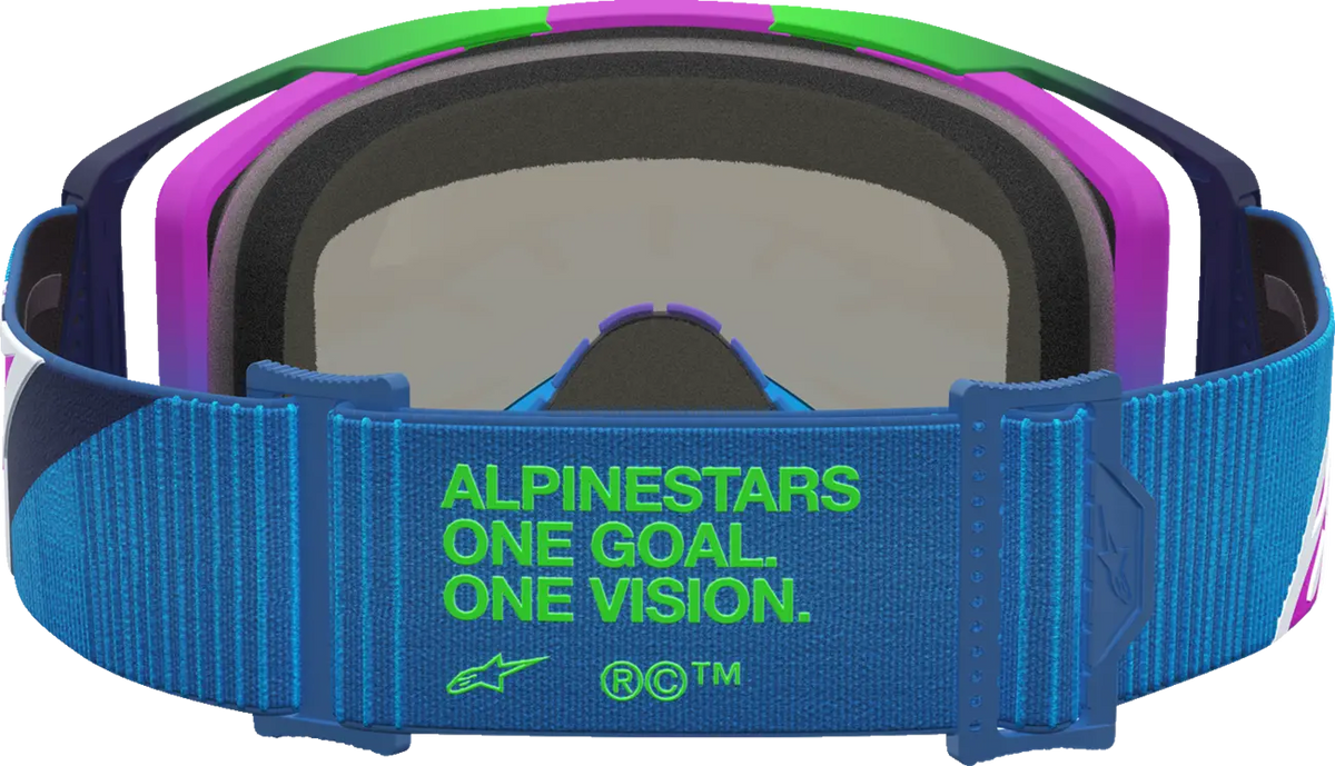 Alpinestars Vision 8 Maven Goggles Blithe Blue Purple Mirror-Pink