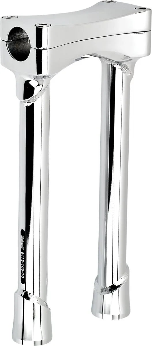 Biltwell Murdock O/S Risers - 10" - Chrome - 1-1/8" Bar