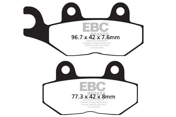 Ebc Fa214 Organic Base Brake Pads (Set Of 2) - Front & Rear