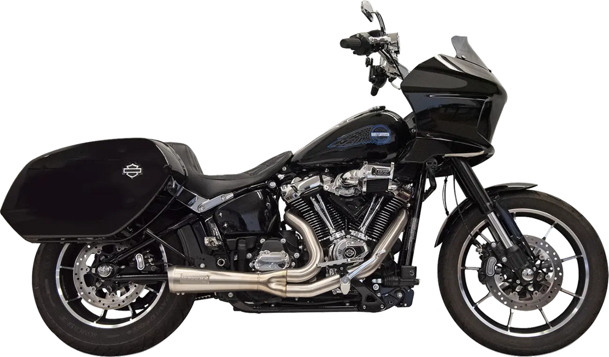 Bassani Xhaust 2-into-1 Short Ripper Exhaust Chrome Softail 21-25