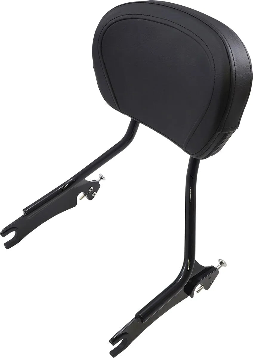 Cobra Detachable Backrest Kit - Black Steel Sissy Bar