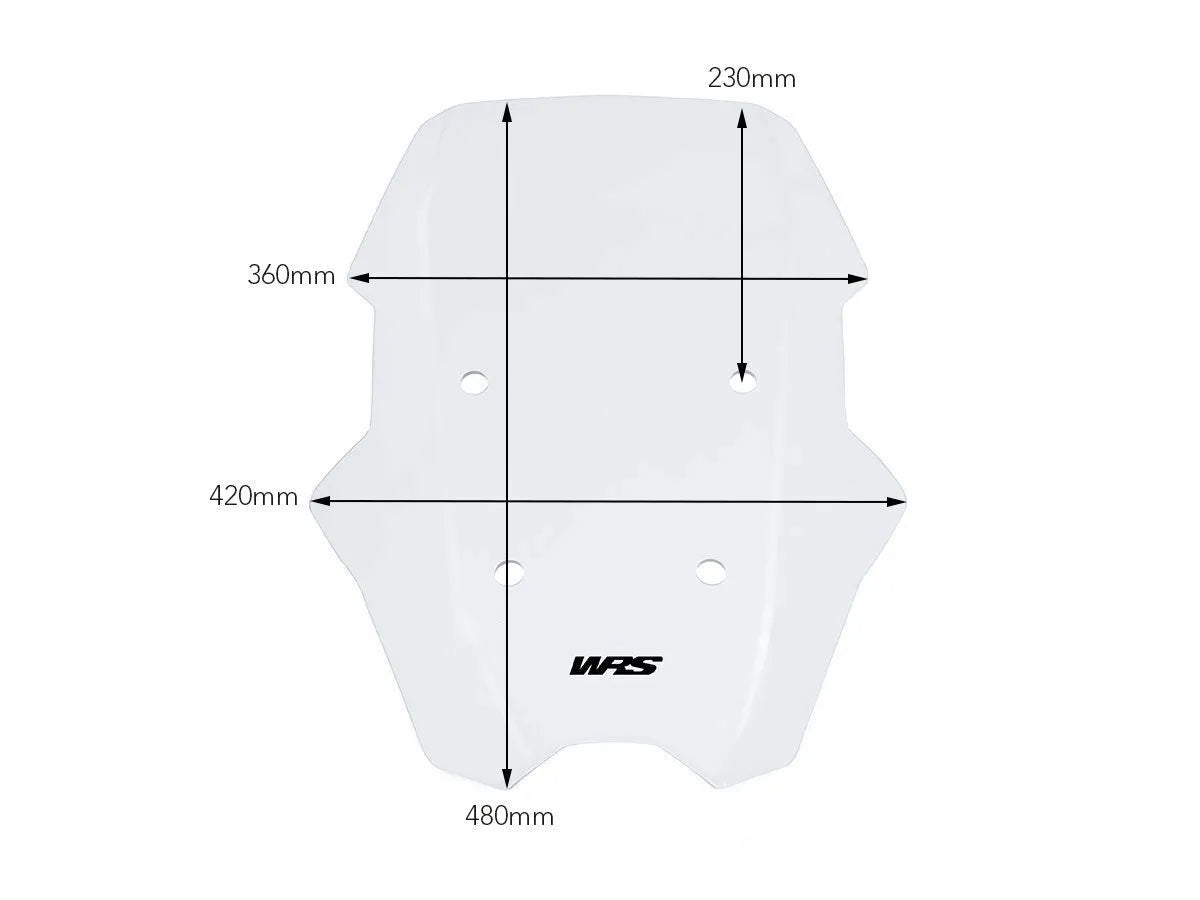 Wrs Scooter Windscreen - Enhanced Rider Comfort