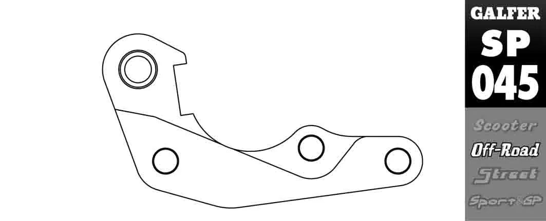 Wspornik Przenoszący Zacisk Hamulcowy Galfer Dla Tarczy 240mm