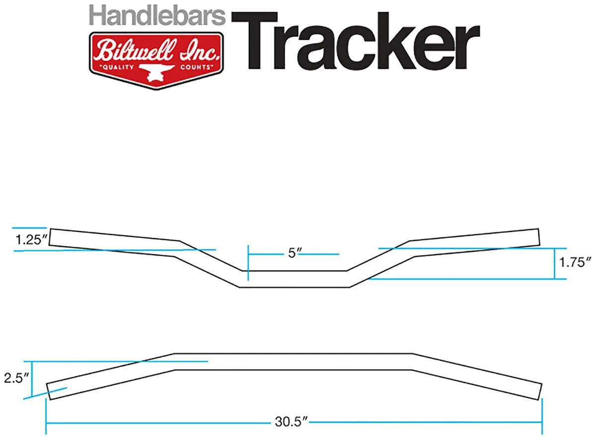 Biltwell 1" Chromoly Handlebar