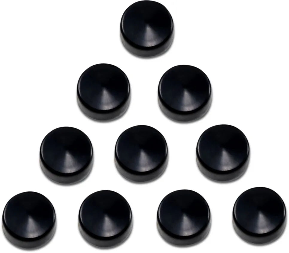 Drag Specialties 9/16" Hex Bolt Covers Black for Harley-Davidson