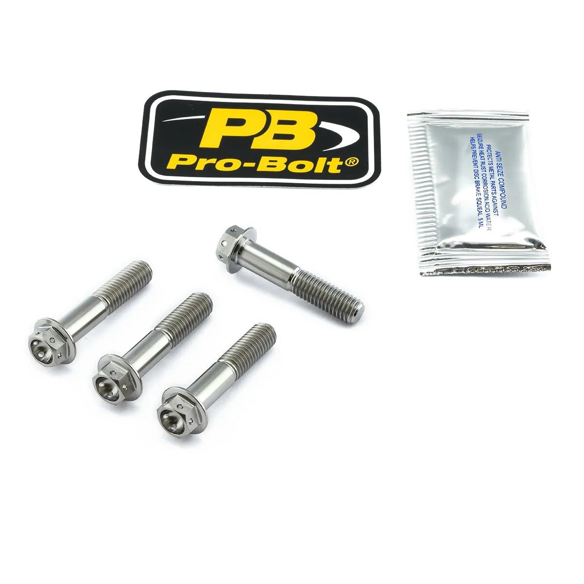 Pro Bolt Titanium Front Axle Pinch Bolt Kit