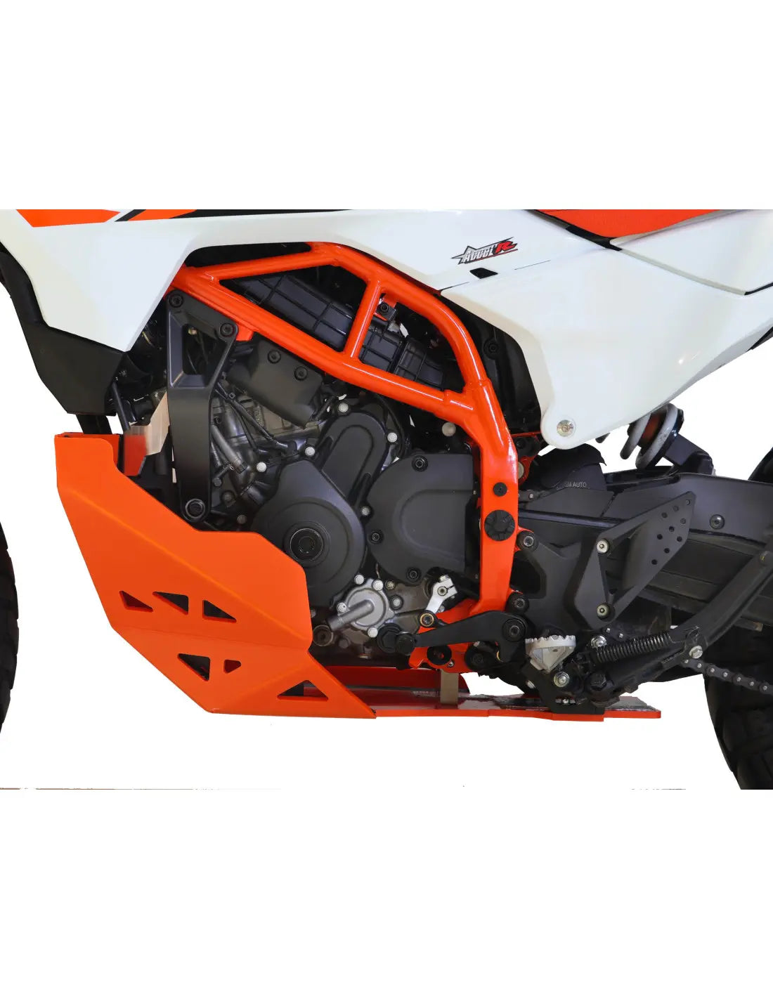 Axp Racing Adventure Skid Plate 8mm HDPE Orange for KTM 125