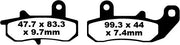 Ebc Fa Series Organic Brake Pads - Rear