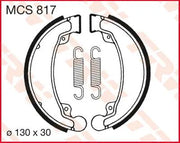Trw Mcs817 Organiczne Szczęki Hamulcowe - Średnica 130mm - Tył