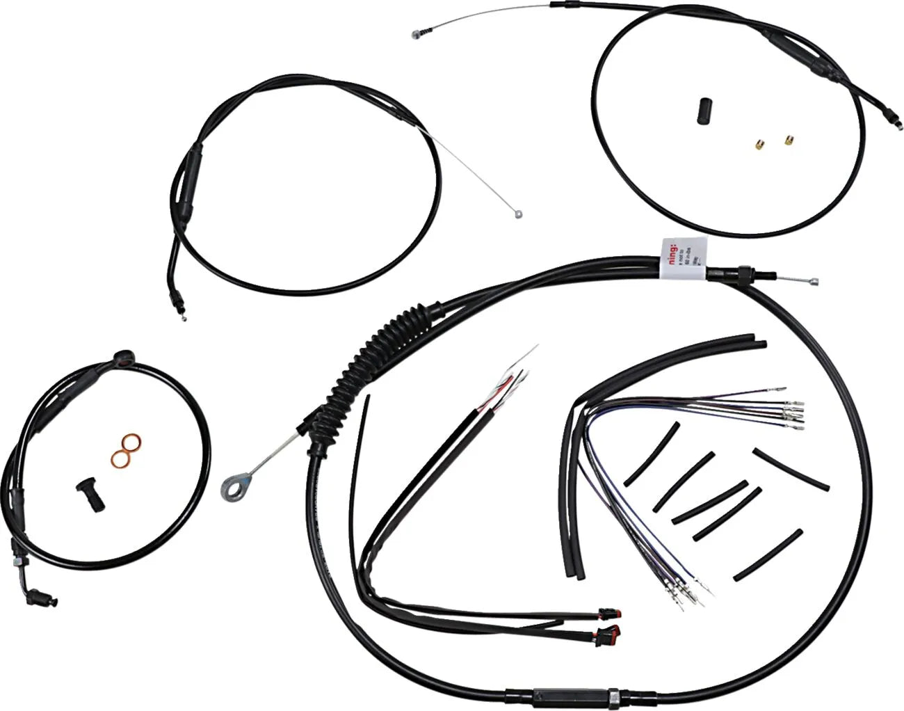 Burly Brand Handlebar Cable & Brake Line Kit for Sportster ABS
