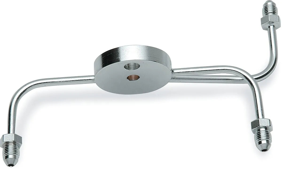 Drag Specialties Chrome Steel Front Brake Tee For Dual-disc