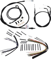 BURLY BRAND Black Vinyl Cable/Line Kit for Ape Hangers