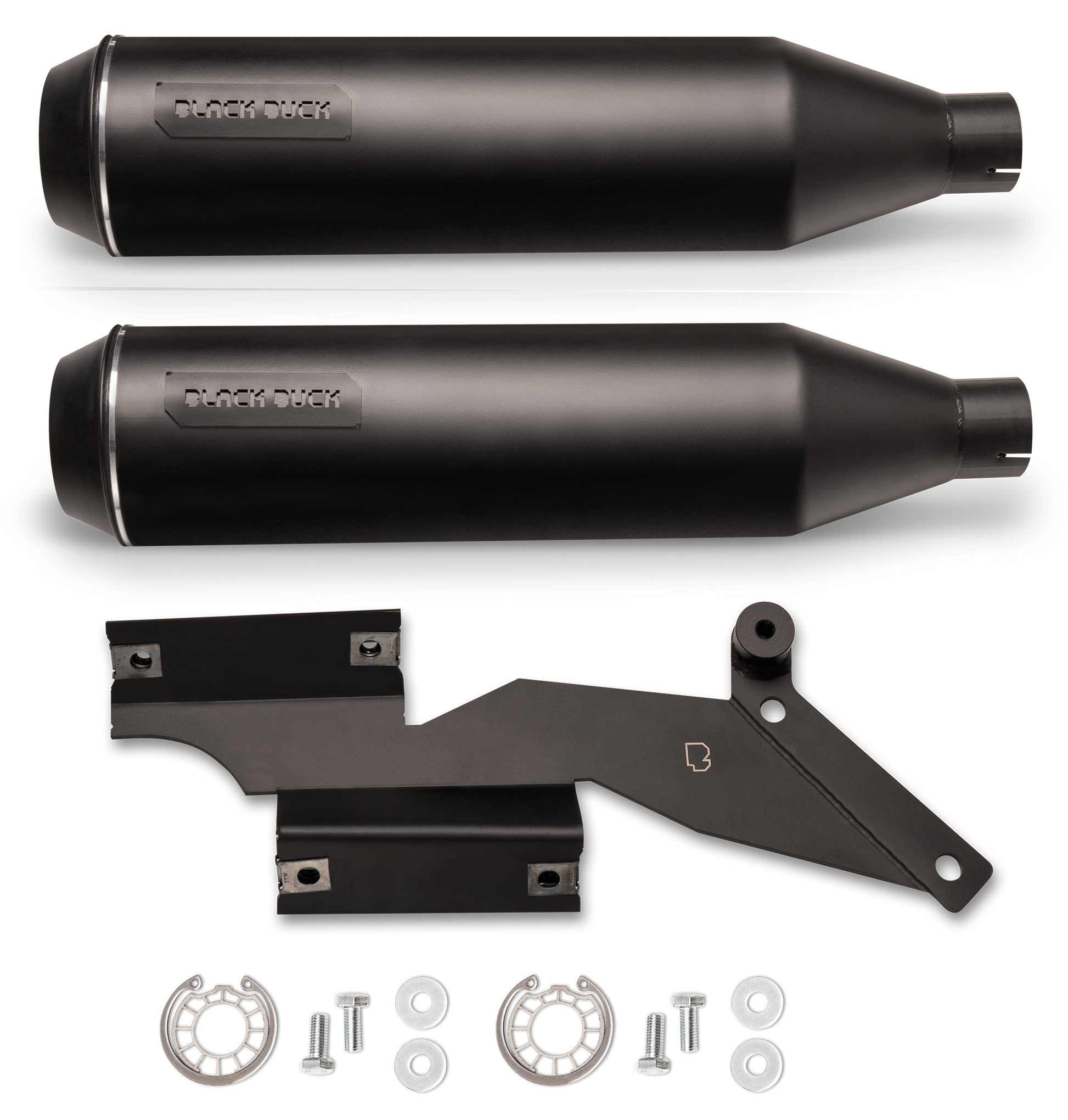 Black Duck Slip-Ons for Milwaukee Eight Softail – Exhaust
