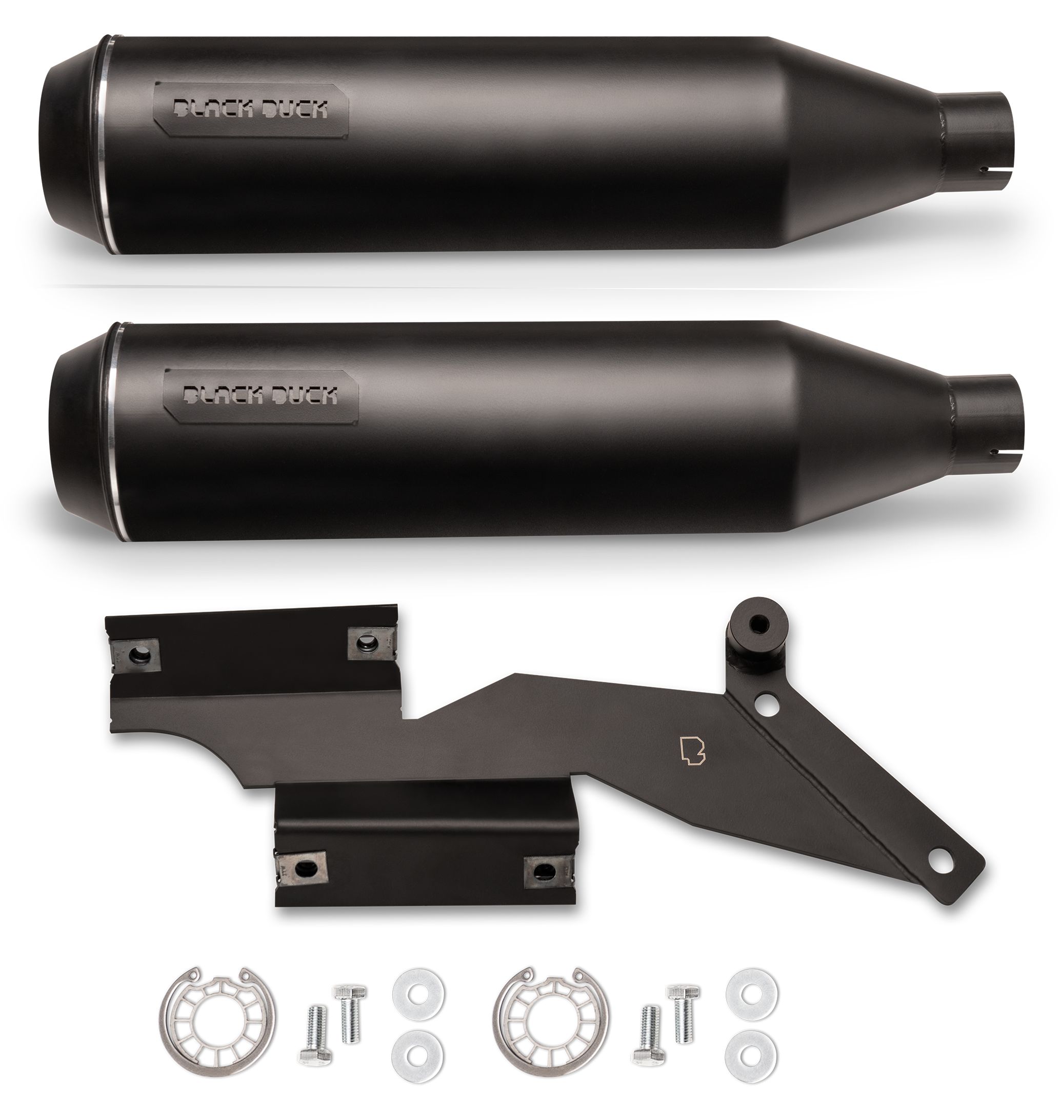 Black Duck Slip-Ons for Milwaukee Eight Softail – Exhaust
