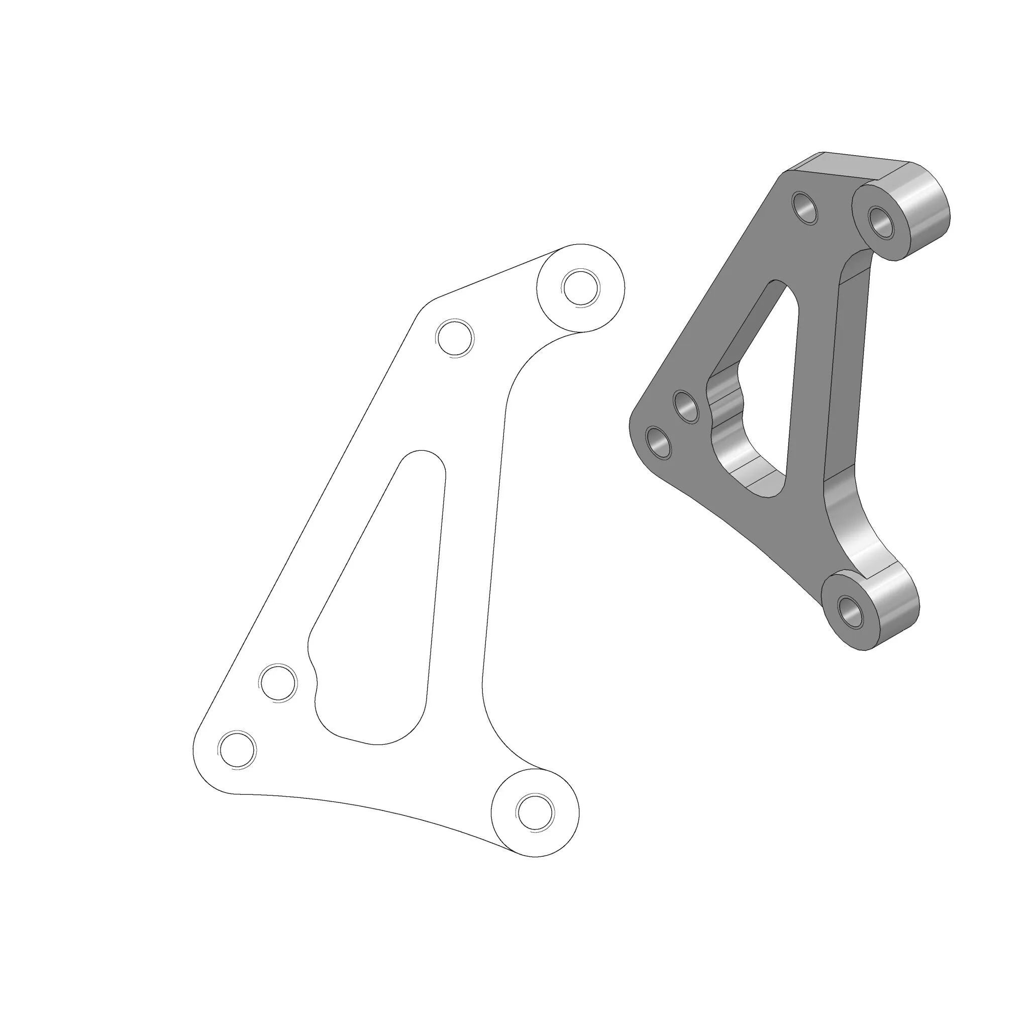 Moto-master Supermoto Racing Rotor Adapter Bracket