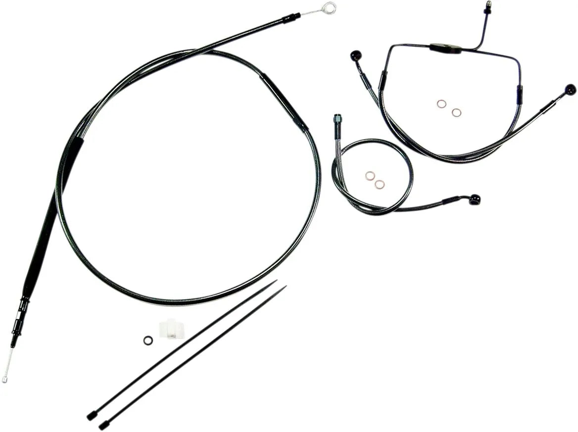 Magnum Shielding Black Pearl Handlebar Kit for 10" Ape Hangers