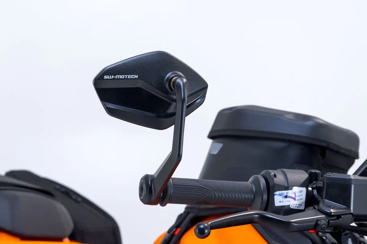 Sw-motech Bar End Mirrors - Black Anodized Aluminum