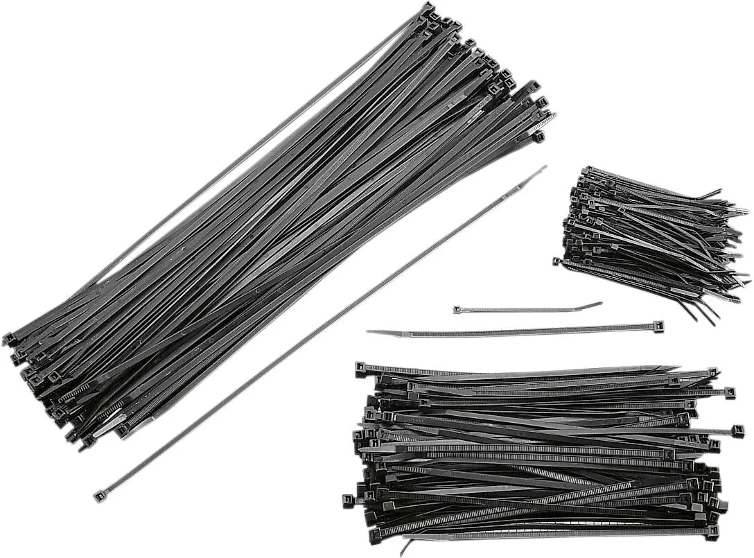 Parts Unlimited Cable Ties 7-1/2" Black 100-Pack